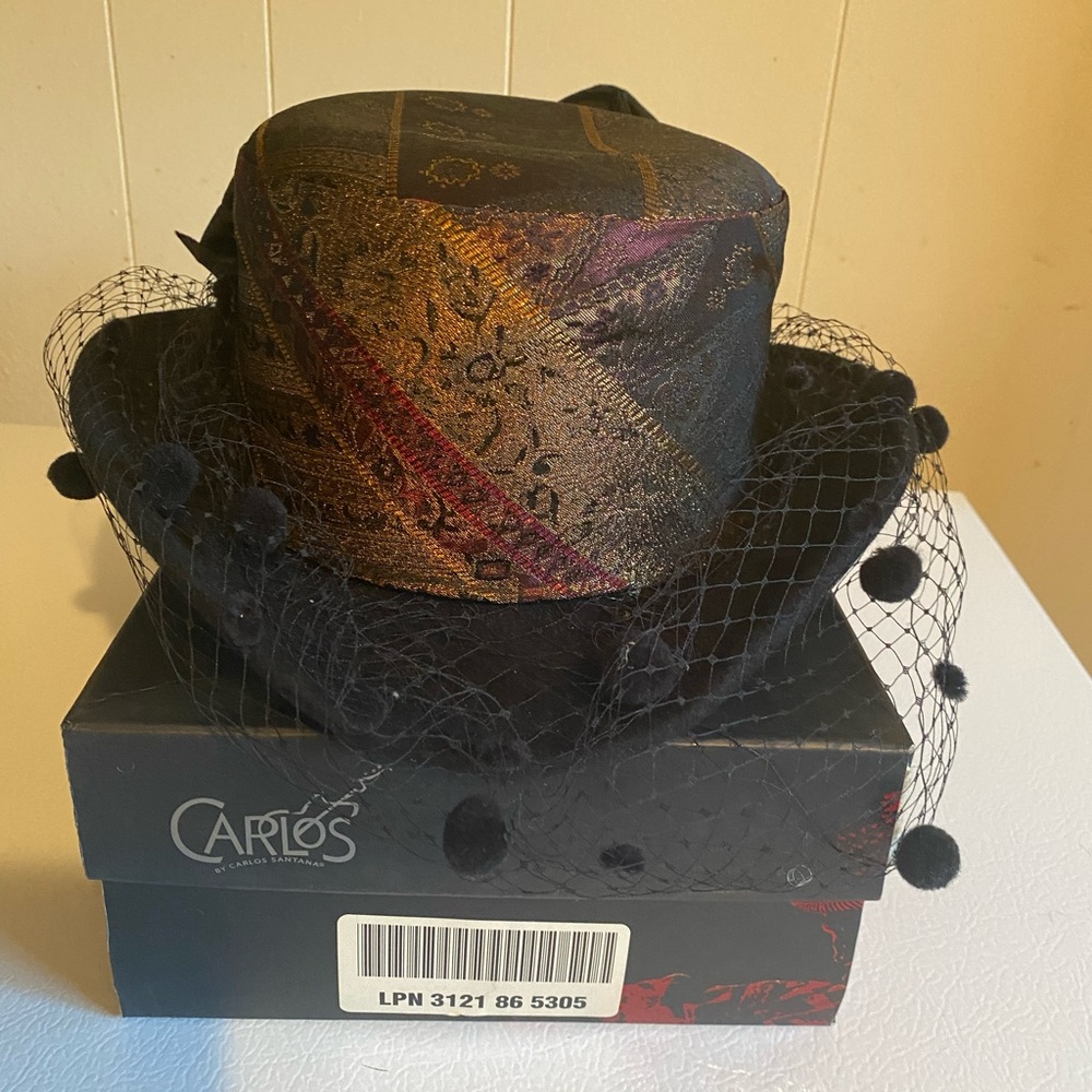 Black, Bronze and Gold Hat